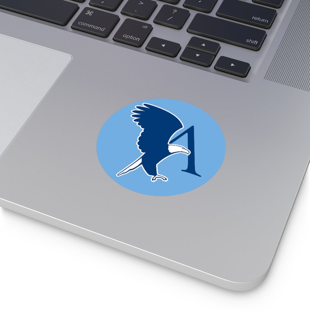 Vinyl Sticker with Eagle A Logo-Blue