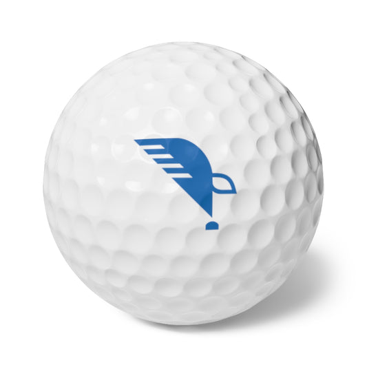 Golf Balls, 6pcs, with Eagle Quill Logo