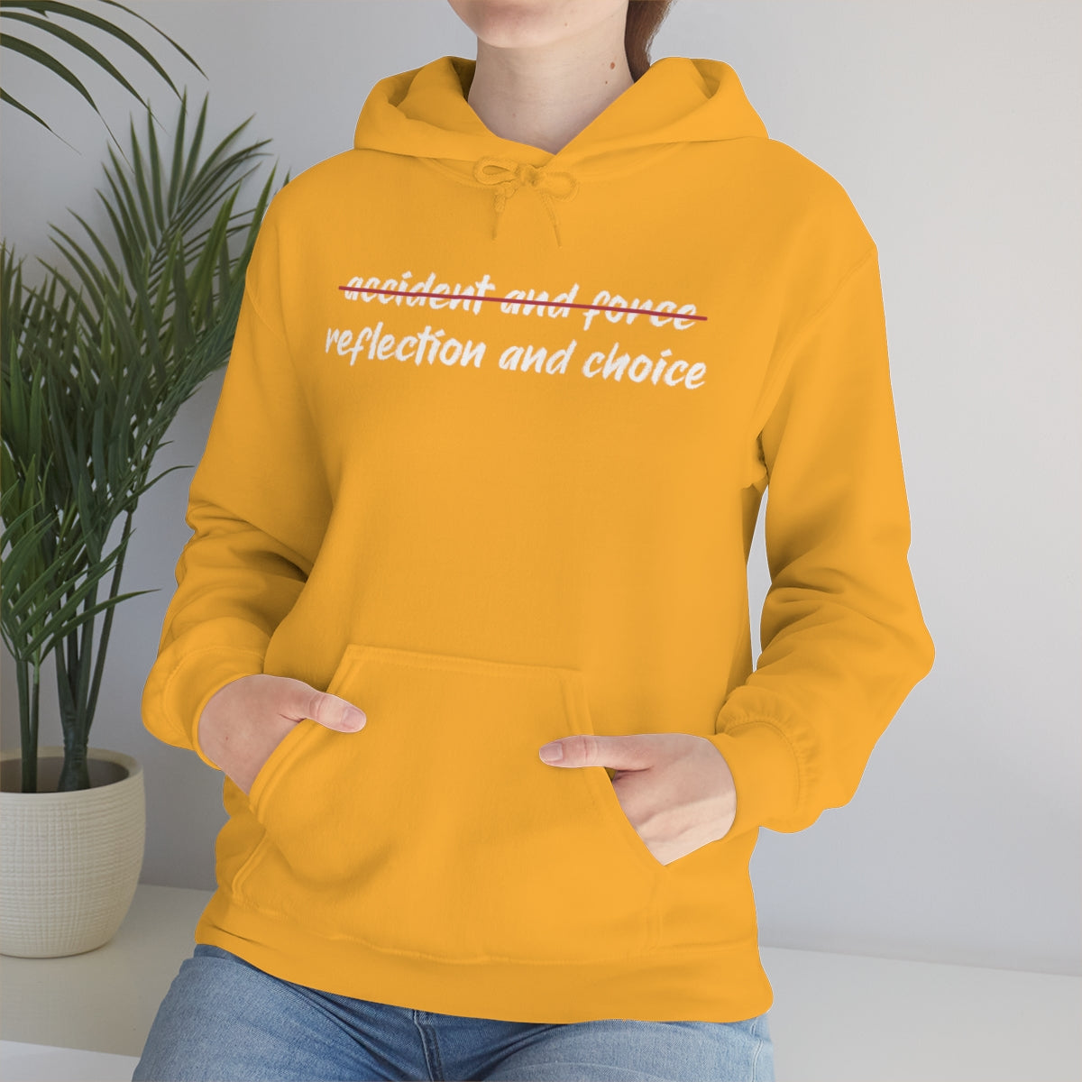 Reflection and Choice The American Idea Unisex Hooded Sweatshirt