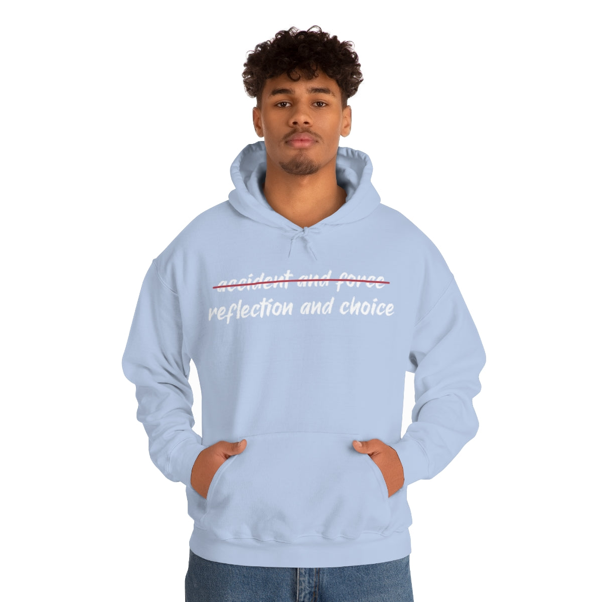 Reflection and Choice The American Idea Unisex Hooded Sweatshirt