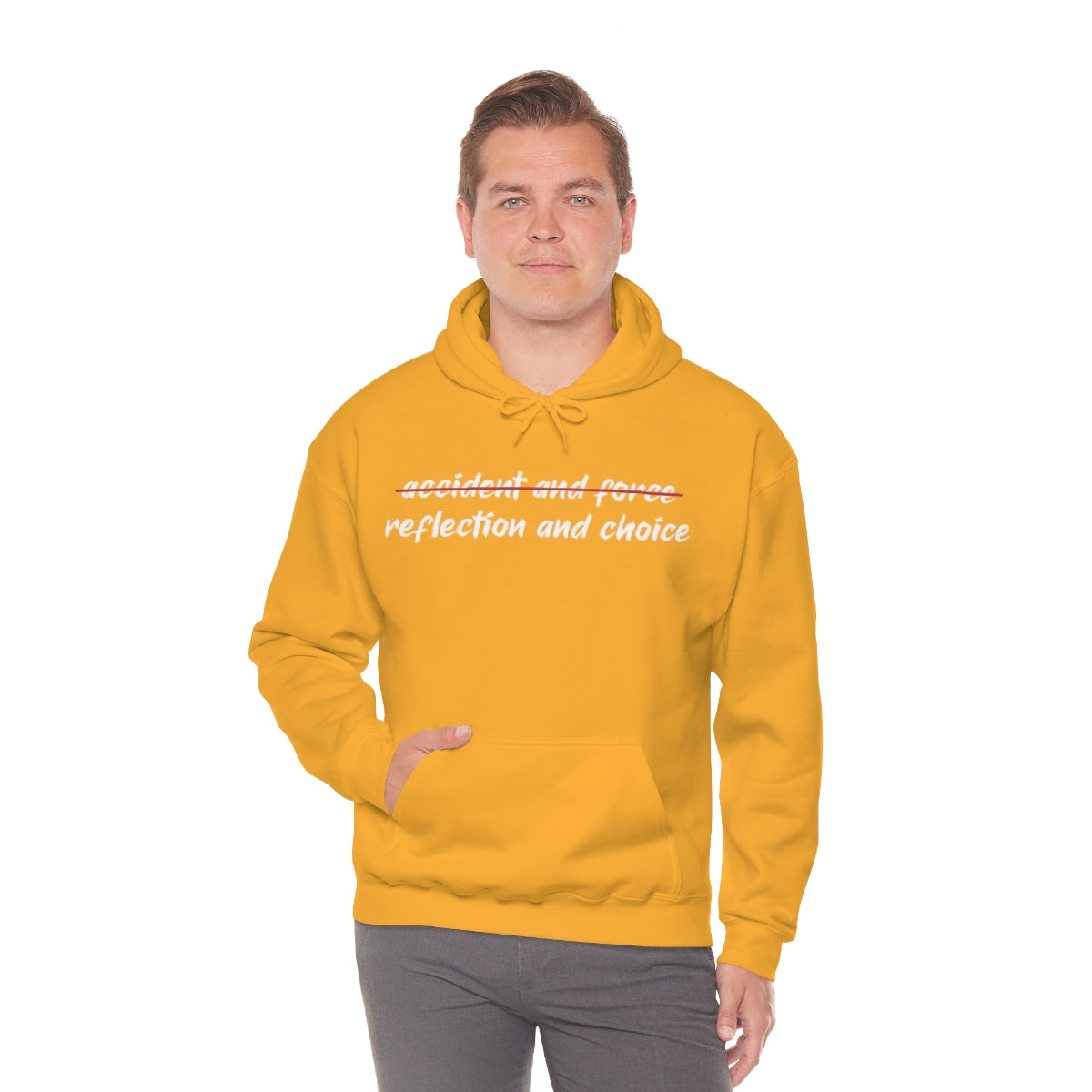 Reflection and Choice The American Idea Unisex Hooded Sweatshirt