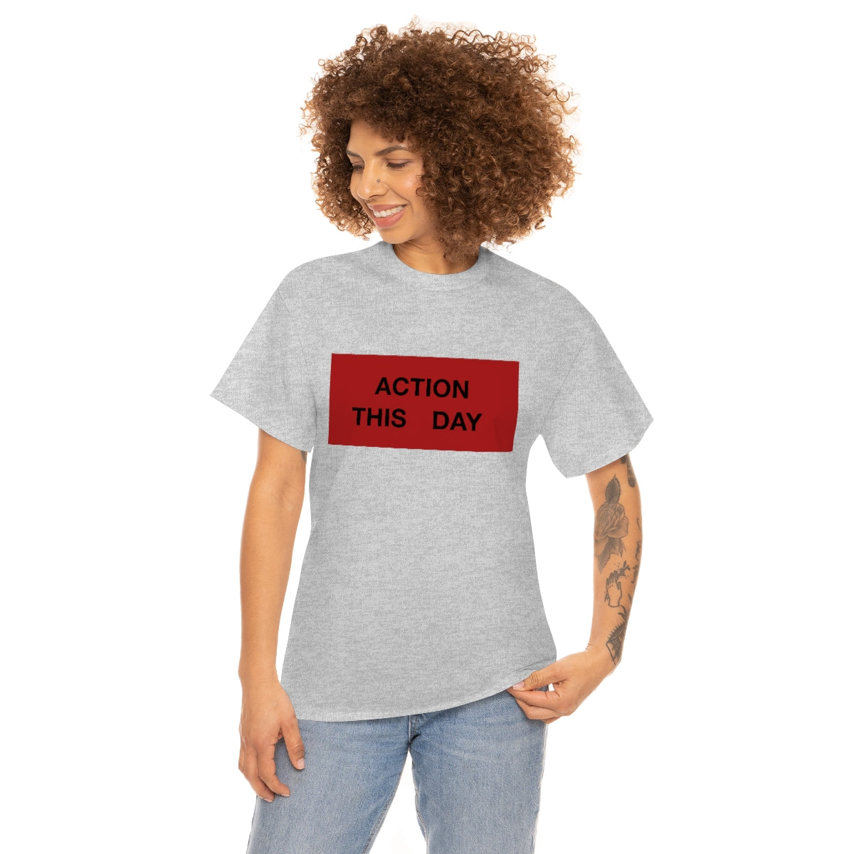 ACTION THIS DAY Unisex Heavy Cotton Tee